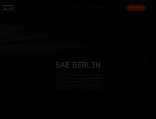 berlin.sae.edu screenshot