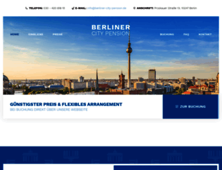 berliner-city-pension.de screenshot