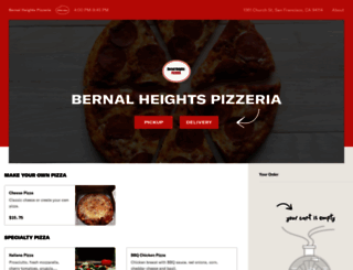 bernalheightspizza.com screenshot