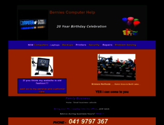 berniescomputerhelp.com screenshot
