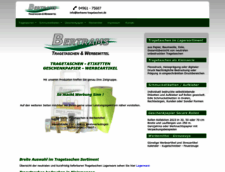 bertrams-tragetaschen.de screenshot