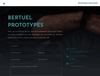 bertuel-prototypes.fr screenshot