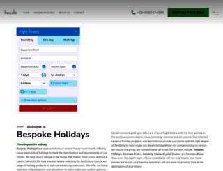 bespokeholidaysng.com screenshot