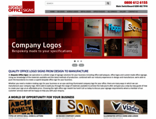 bespokeofficesigns.co.uk screenshot
