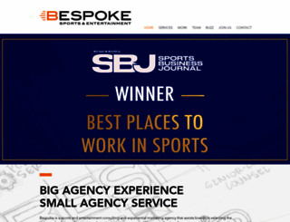bespokesportsmarketing.com screenshot