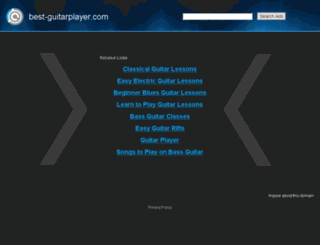 best-guitarplayer.com screenshot