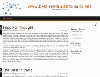 best-restaurants-paris.net screenshot
