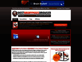bestanonymousbrowser.com screenshot