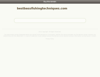 bestbassfishingtechniques.com screenshot