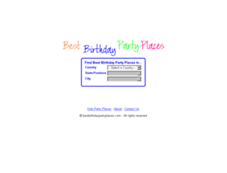 bestbirthdaypartyplaces.com screenshot