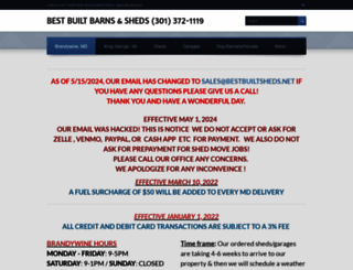 bestbuiltsheds.net screenshot