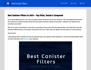 bestcanisterfilters.com screenshot