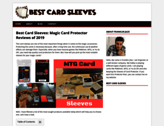 bestcardsleeves.com screenshot