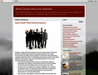 bestcareerresumewebsite.blogspot.com screenshot