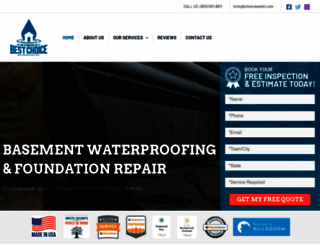 bestchoicewaterproofing.com screenshot