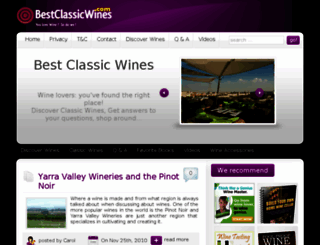 bestclassicwines.com screenshot