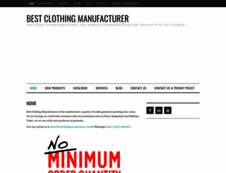 bestclothingmanufacturer.com screenshot