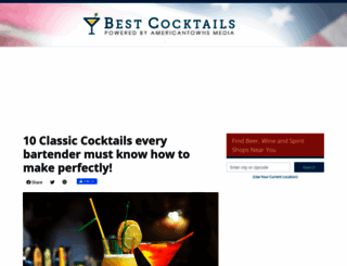 bestcocktails.info screenshot
