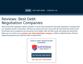 bestdebtnegotiationcompanies.com screenshot