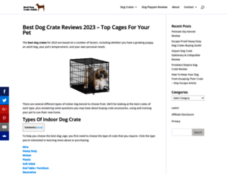 bestdogcrateguide.com screenshot