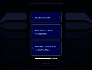 bestellportal-cashlogistik-ag.de screenshot