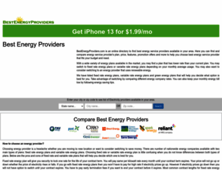 bestenergyproviders.com screenshot
