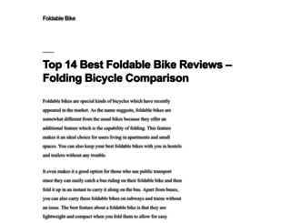 bestfoldablebike.com screenshot