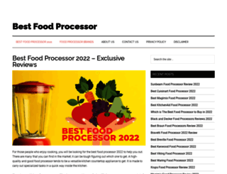 bestfoodprocessor.net screenshot
