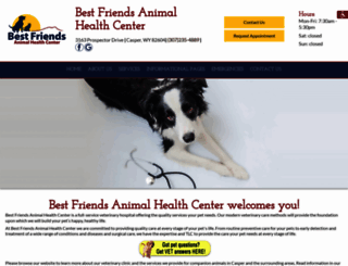 bestfriendsanimalhealthcenter.com screenshot