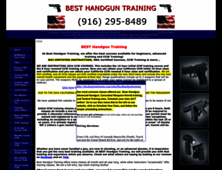 besthandguntraining.com screenshot