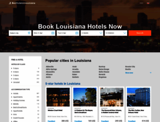 besthotelsinlouisiana.com screenshot