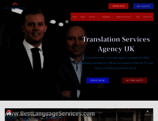 bestlanguageservices.com screenshot