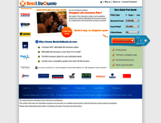 bestlifequote.uk.com screenshot