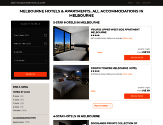 bestmelbournehotels.com screenshot
