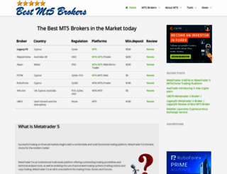 bestmt5brokers.com screenshot