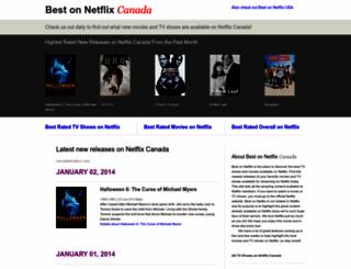 bestonnetflix.ca screenshot