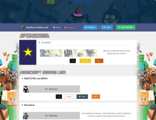 bestserversminecraft.com screenshot