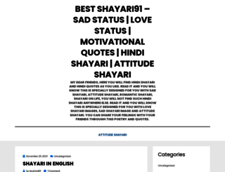 bestshayari91.com screenshot