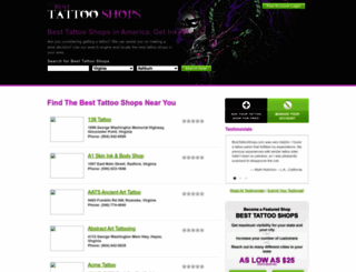 besttattooshops.com screenshot