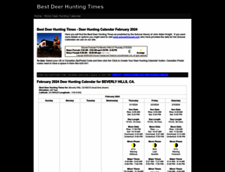 besttimestohunt.net screenshot