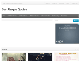 bestuniquequotes.com screenshot