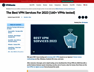 bestvpnservice.com screenshot