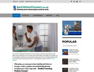bestwaterflossers.co.uk screenshot