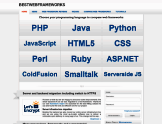 bestwebframeworks.com screenshot