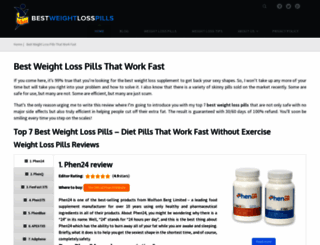 bestweightlosspills.reviews screenshot