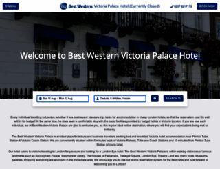 bestwesternvictoriapalace.co.uk screenshot