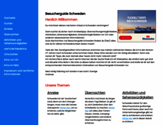 besucherguide-schweden.de screenshot