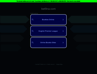 bet9na.com screenshot