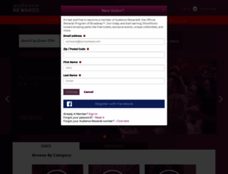 beta.audiencerewards.com screenshot