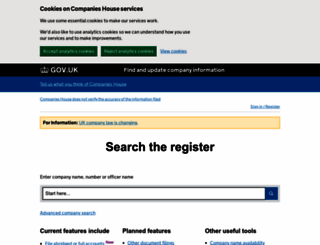 beta.companieshouse.gov.uk screenshot